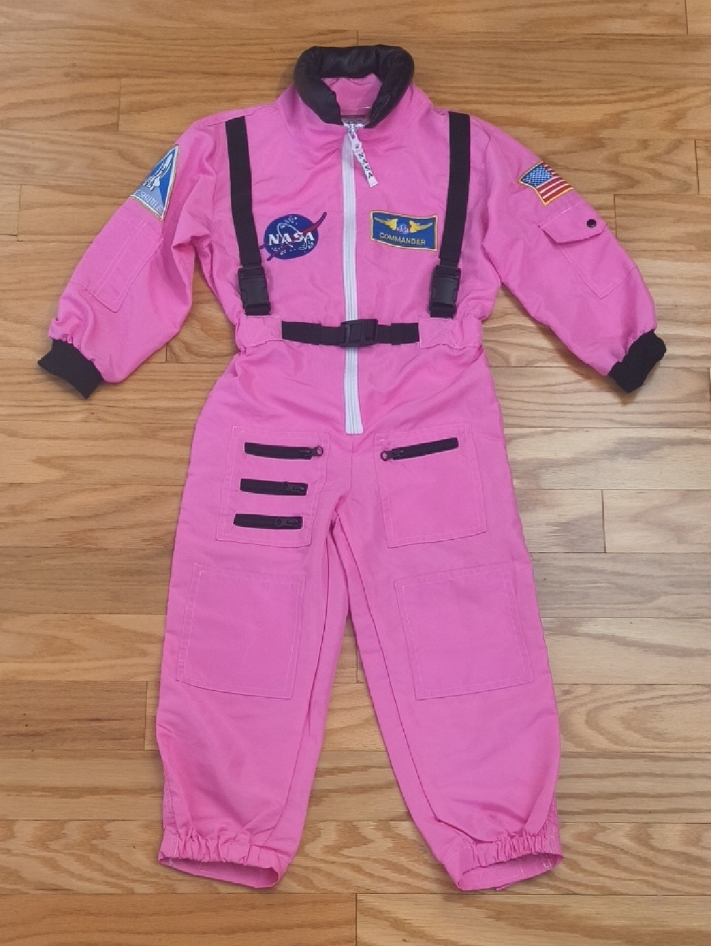 Get Real Gear NASA Commander Flight Jumpsuit Astronaut Costume Size 4-6 GU